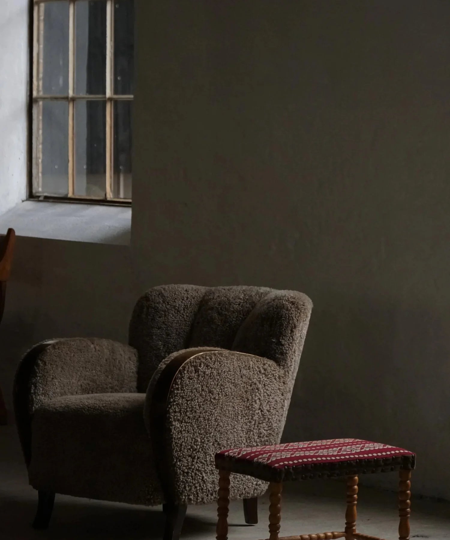 Oak_Stool_with_Patterned_Textile,_Scandinavian_Rustic_Design