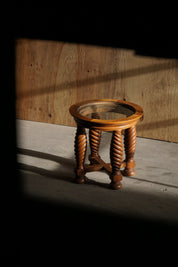 Oak_Table_with_Spiral_Turned_Legs_and_Glass_Top,_Scandinavian_Rustic_Style