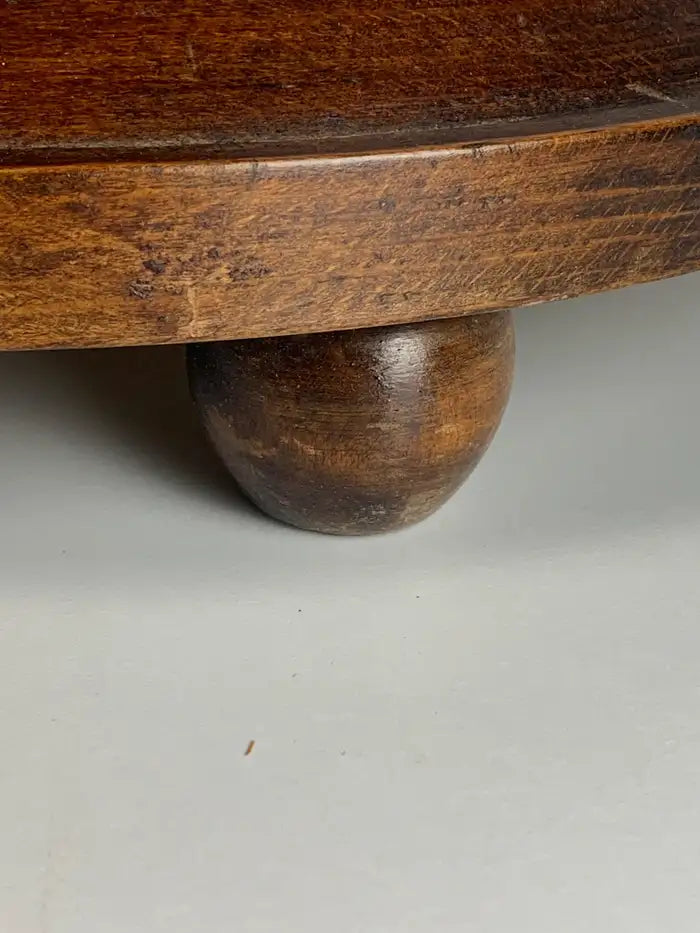 Oak_Wine_Press_Screw_Side_Table_in_the_Style_of_Charles_Dudouyt,_1940s–1950s,_France