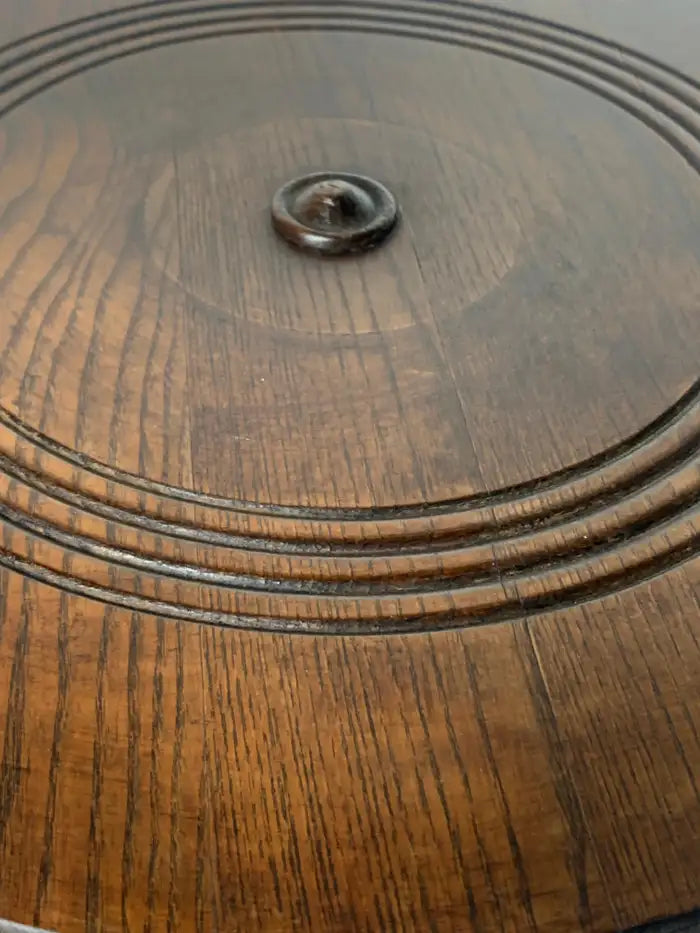 Oak_Wine_Press_Screw_Side_Table_in_the_Style_of_Charles_Dudouyt,_1940s–1950s,_France
