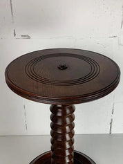 Oak_Wine_Press_Screw_Side_Table_in_the_Style_of_Charles_Dudouyt,_1940s–1950s,_France