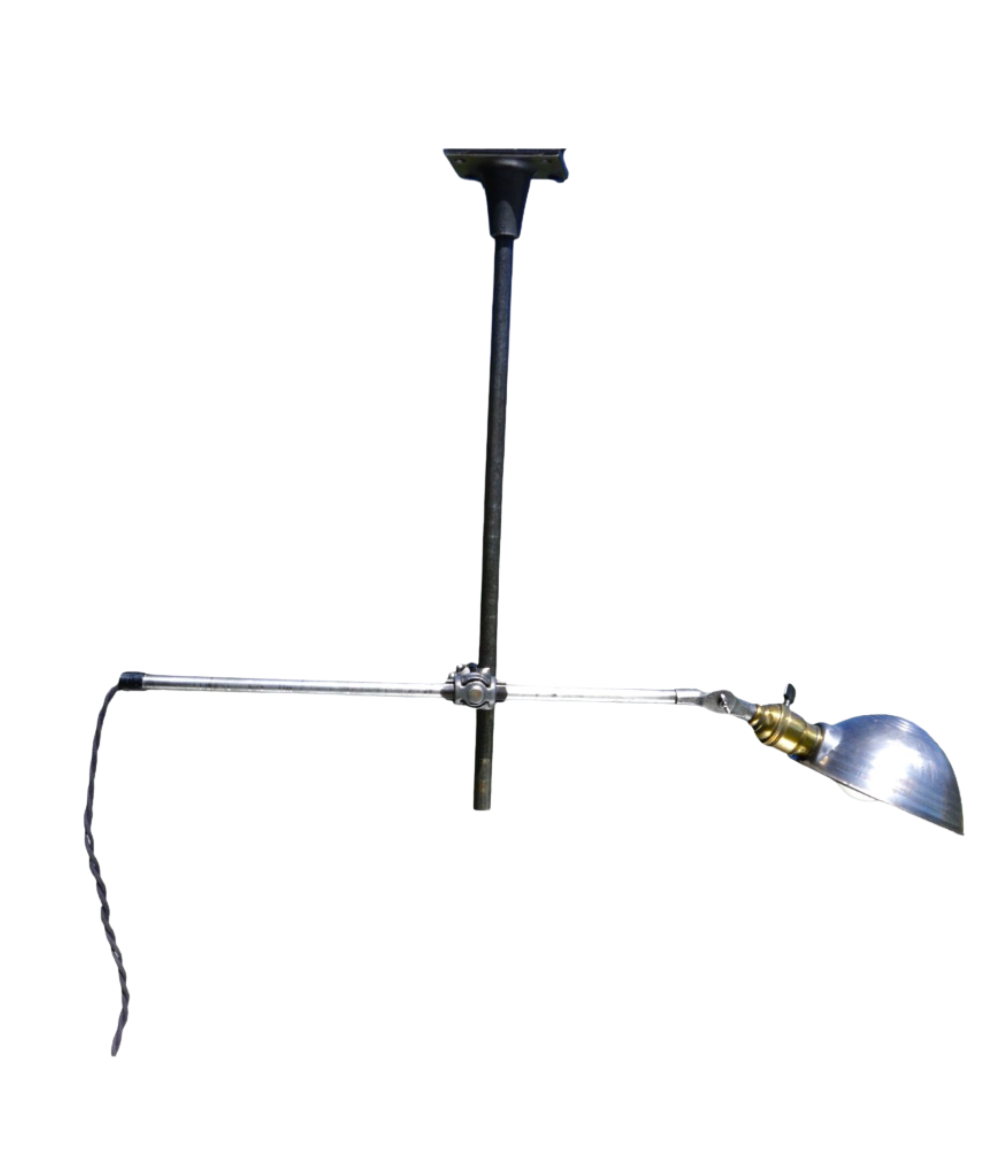 O.C._White_Industrial_Articulating_Lamp_with_Original_Harvey_Hubbell_Shade,_USA_1920s–1930s