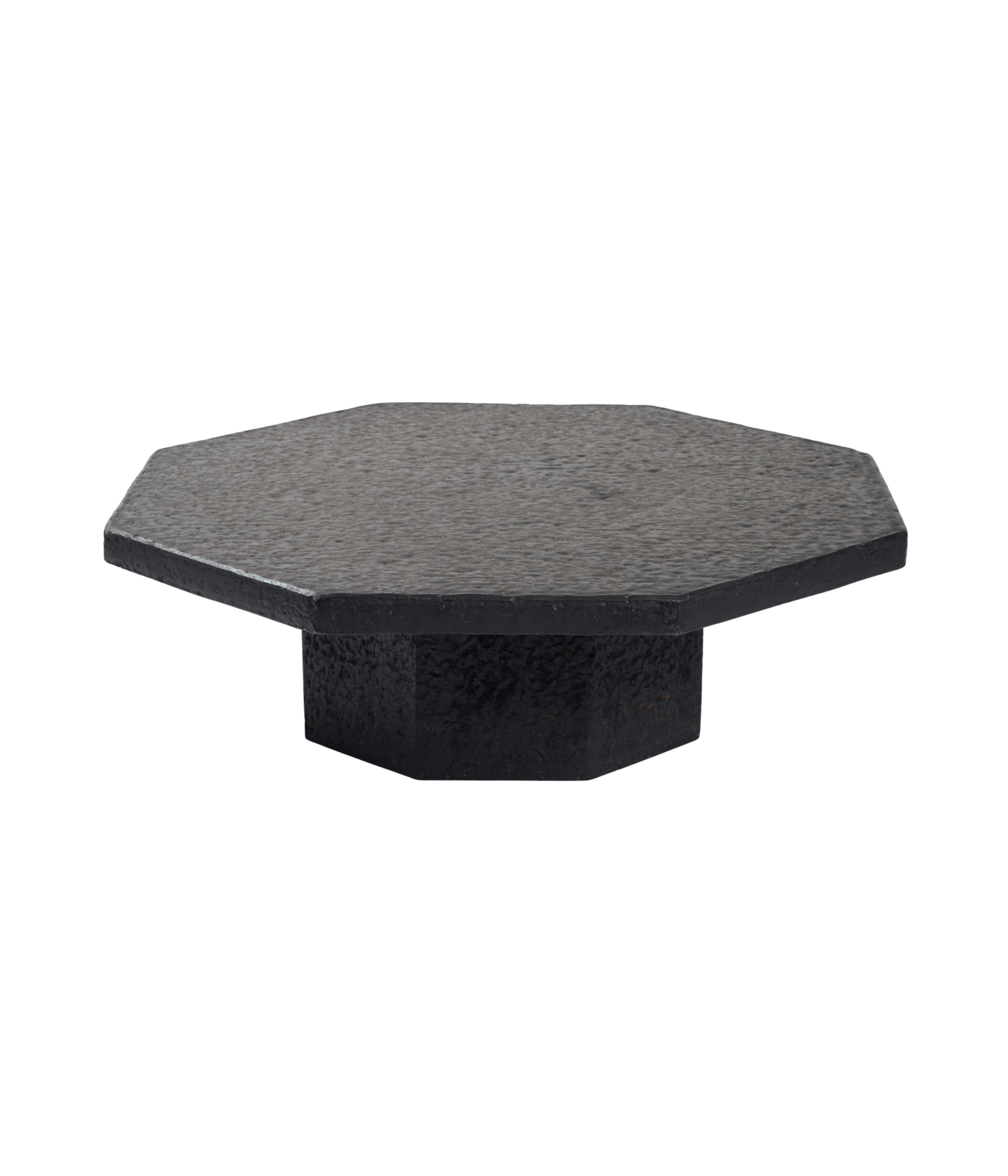 Octagonal_Black_Resin_Coffee_Table,_Northern_European_Postmodern_Cocktail_Table,_1970s