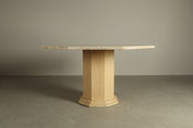 Octagonal_travertine_dining_table,_1970s
