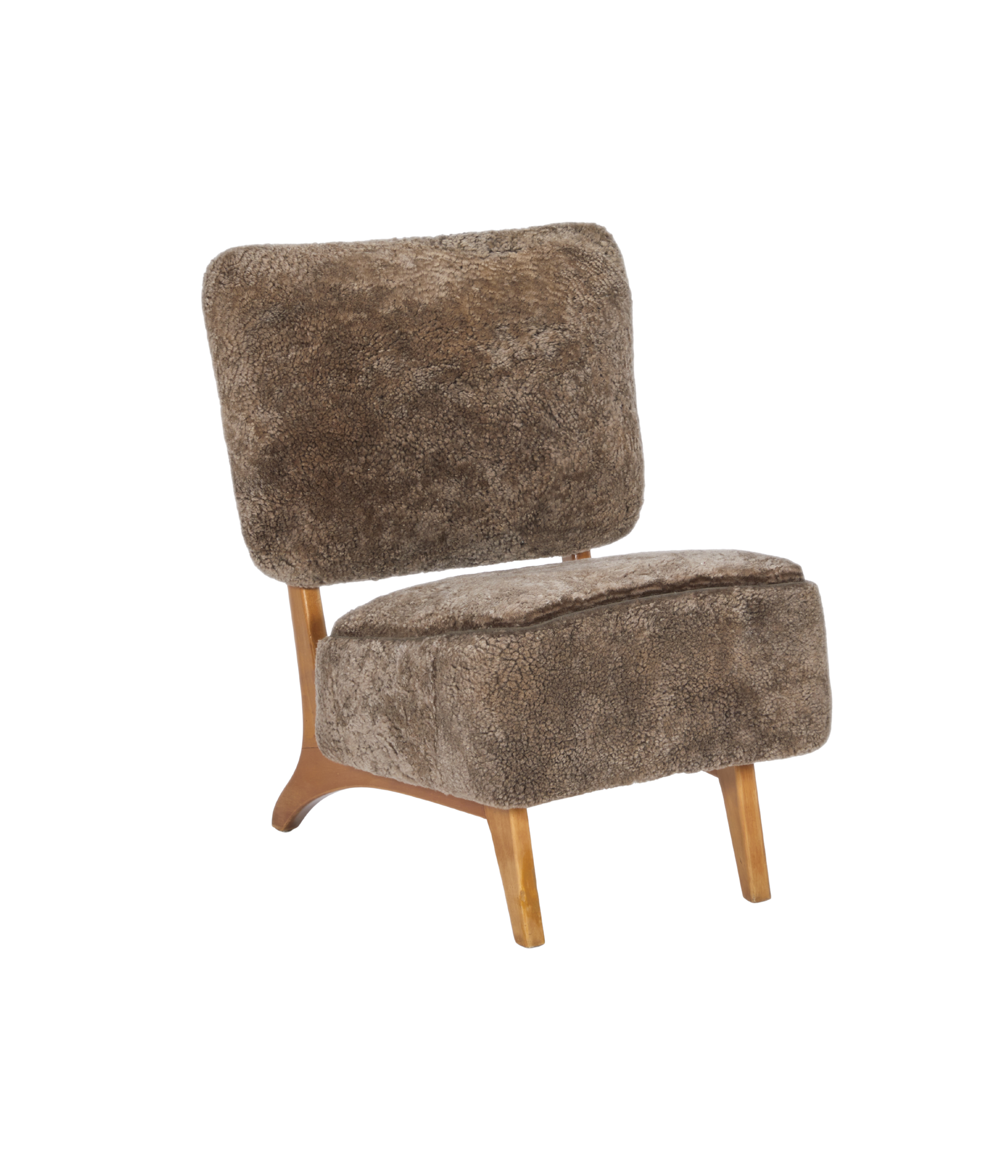 Oiva_Parviainen_Small_Lounge_Chair_in_Curly_Shearling