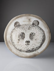 Taika_Panda_Ceramic_Plate_by_Oiva_Toikka_for_Nuutajärvi,_Finland,_1983