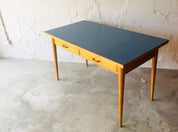 Kitchen_Table_by_Olaio_with_Blue_Formica_Top,_1960s,_Portugal