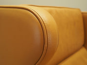 Danish_Modern_Orange_Leather_Armchair,_1970s,_Denmark