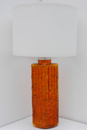 Orrefors_RD_1461_Glass_Table_Lamp_by_Gustav_Leek,_Orange_Glass,_Sweden,_1960s
