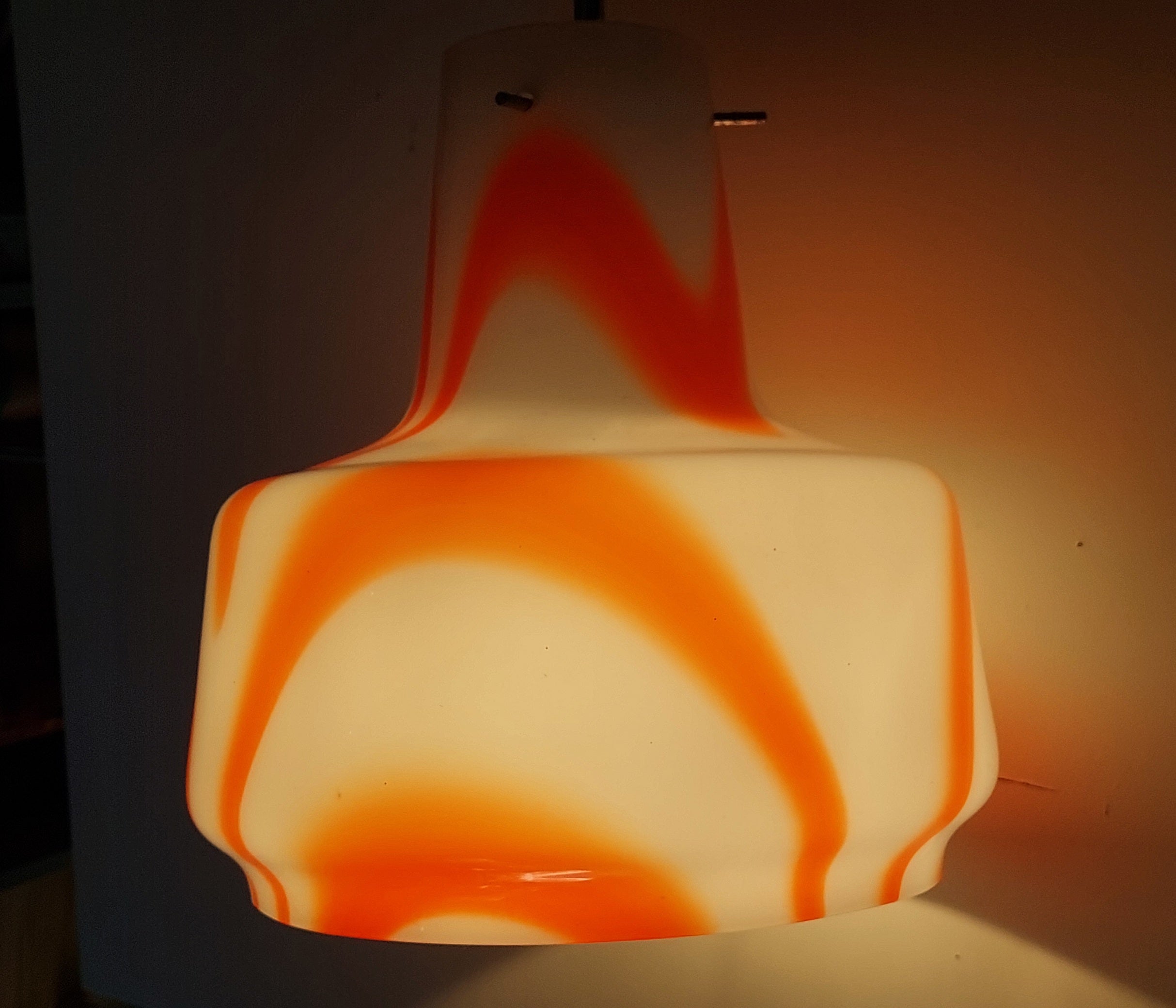 Murano_Swirl_Glass_Pendant_Light_in_Orange_and_White,_Italy,_1970s