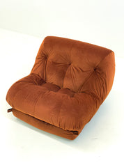 Orange_Nuvolone_armchair_by_Rino_Maturi_for_Mimo_Padova