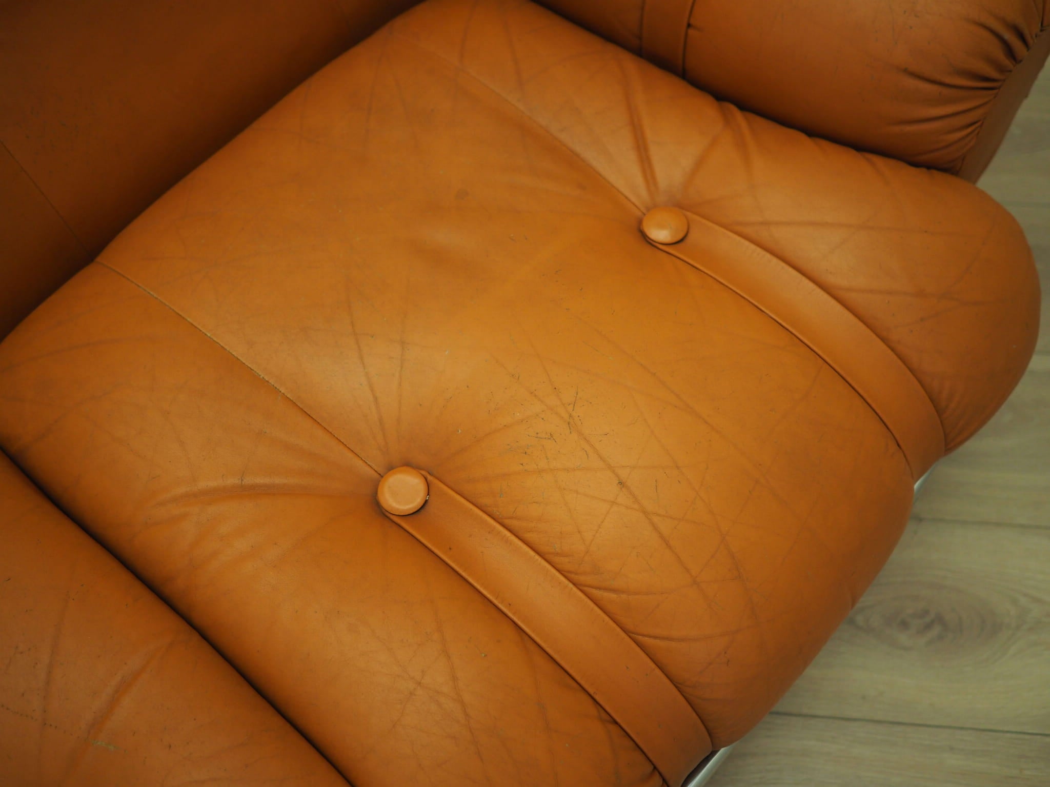 Orange_Sofa,__Eco‑Leather,_1960s,_Italy