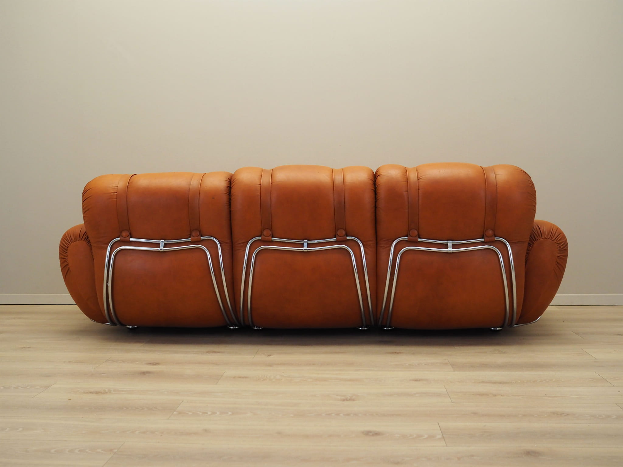 Orange_Sofa,__Eco‑Leather,_1960s,_Italy
