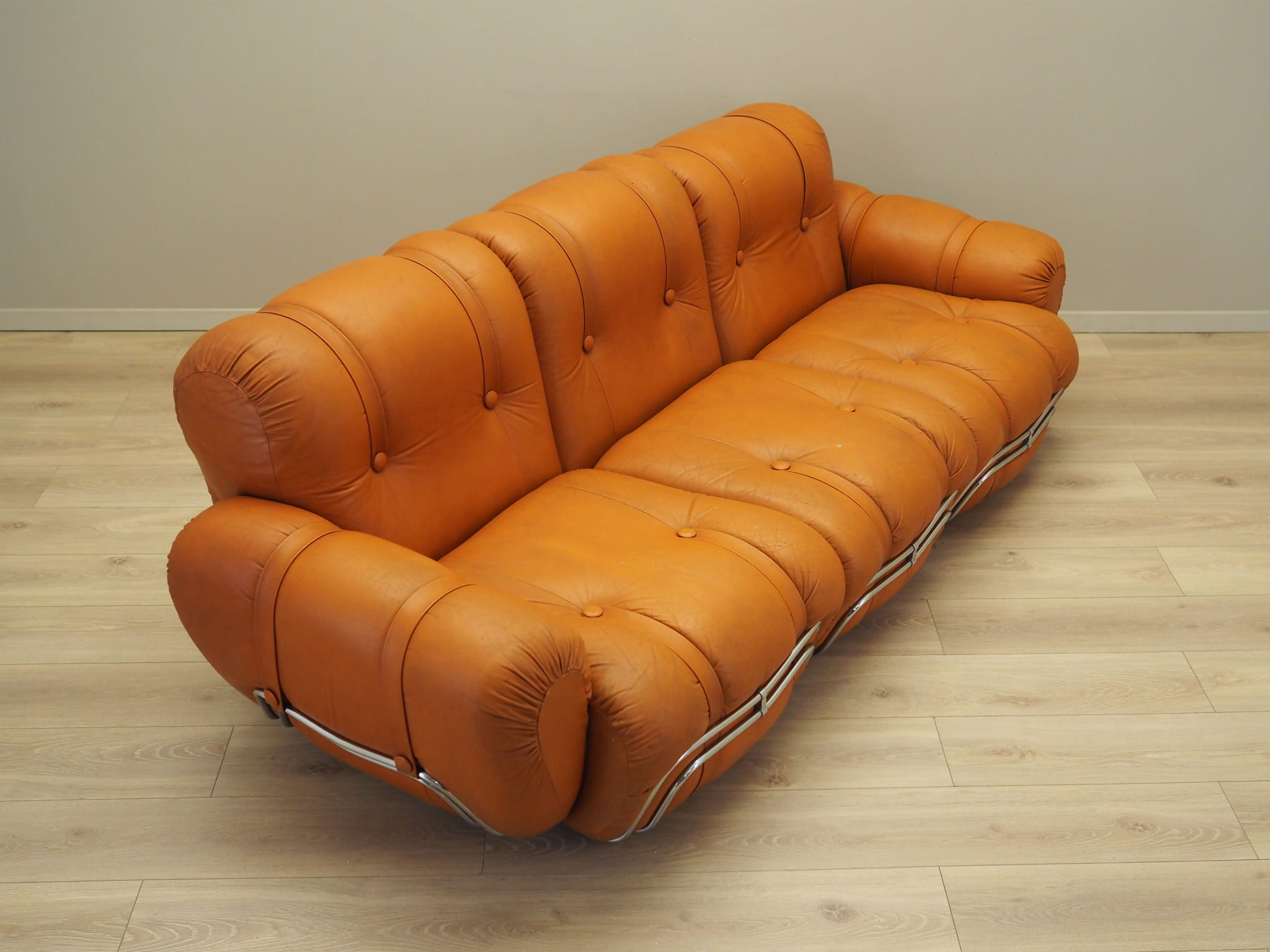 Orange_Sofa,__Eco‑Leather,_1960s,_Italy