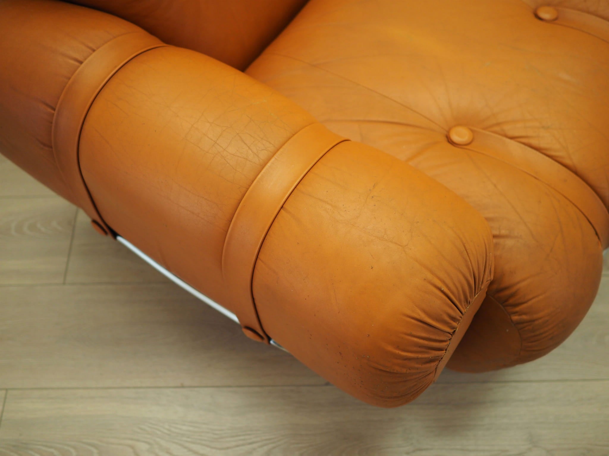 Orange_Sofa,__Eco‑Leather,_1960s,_Italy