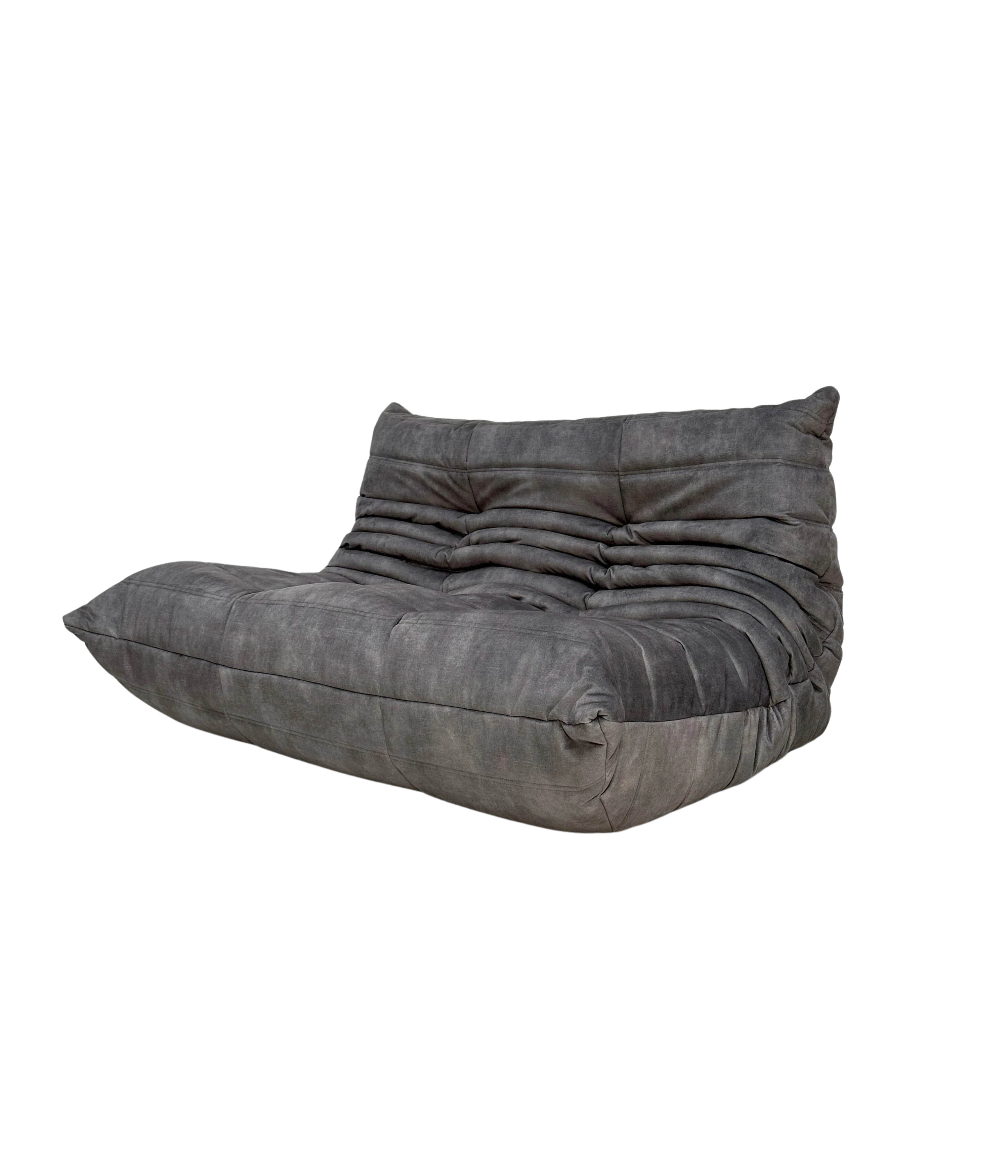Original_Togo_Two-Seater_Sofa_by_Michel_Ducaroy_for_Ligne_Roset,_Grey_Velvet_Upholstery,_French_Modern_Design