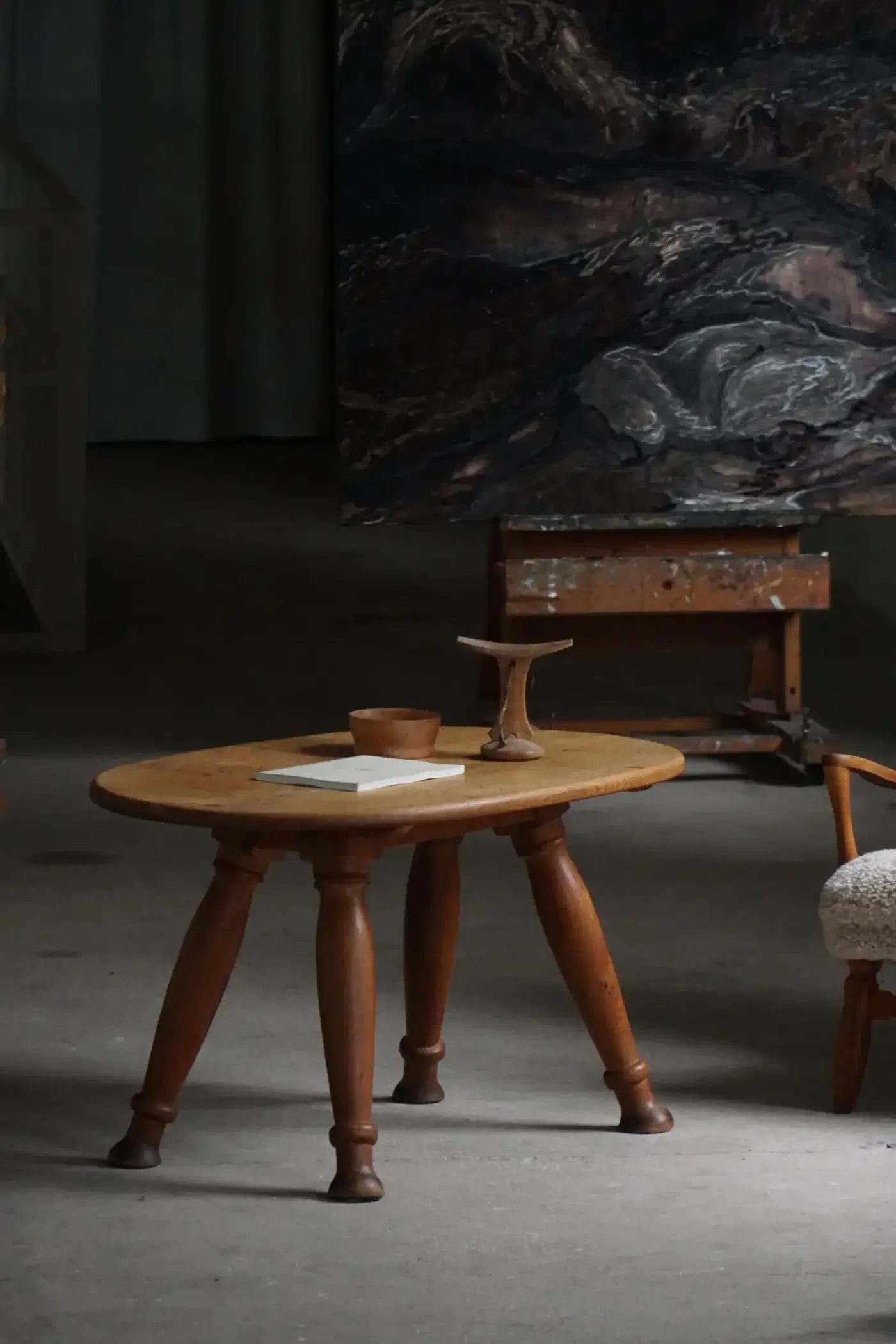 Otto_Færge_Coffee_Table_in_Solid_Oak,_Danish_Modern_Design