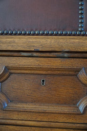 Otto_Schulz_Leather_and_Oak_Cabinet_with_Brass_Nails_for_Boet,_Sweden_1930s