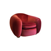 Ours_Polaire_Armchair_by_Wolfgang_Joop_in_Red_Velvet,_1990s