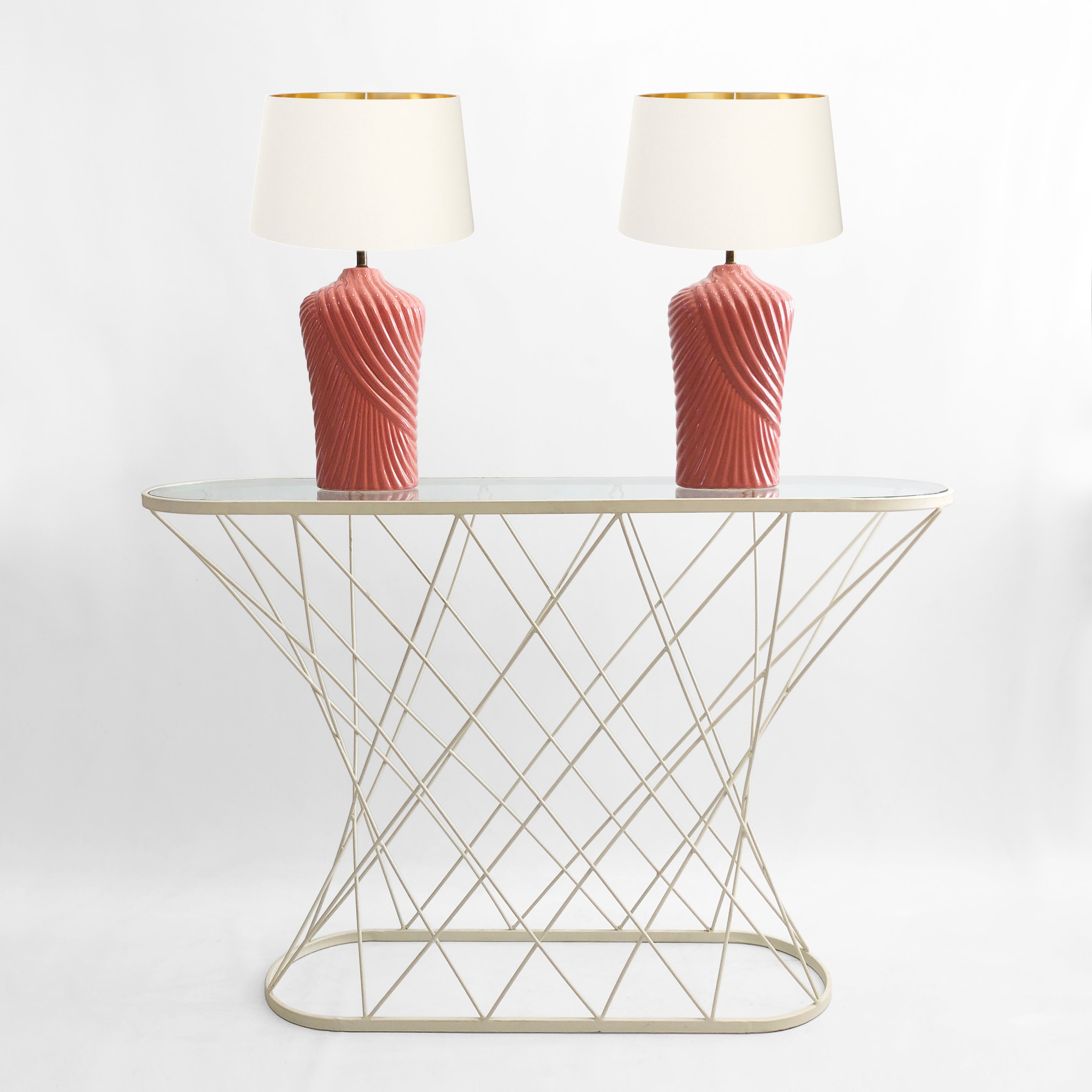 Oval_White_Twisted_Console_Table_1980s_Isamu_Noguchi_Style_USA_Mid_Century_Modernism