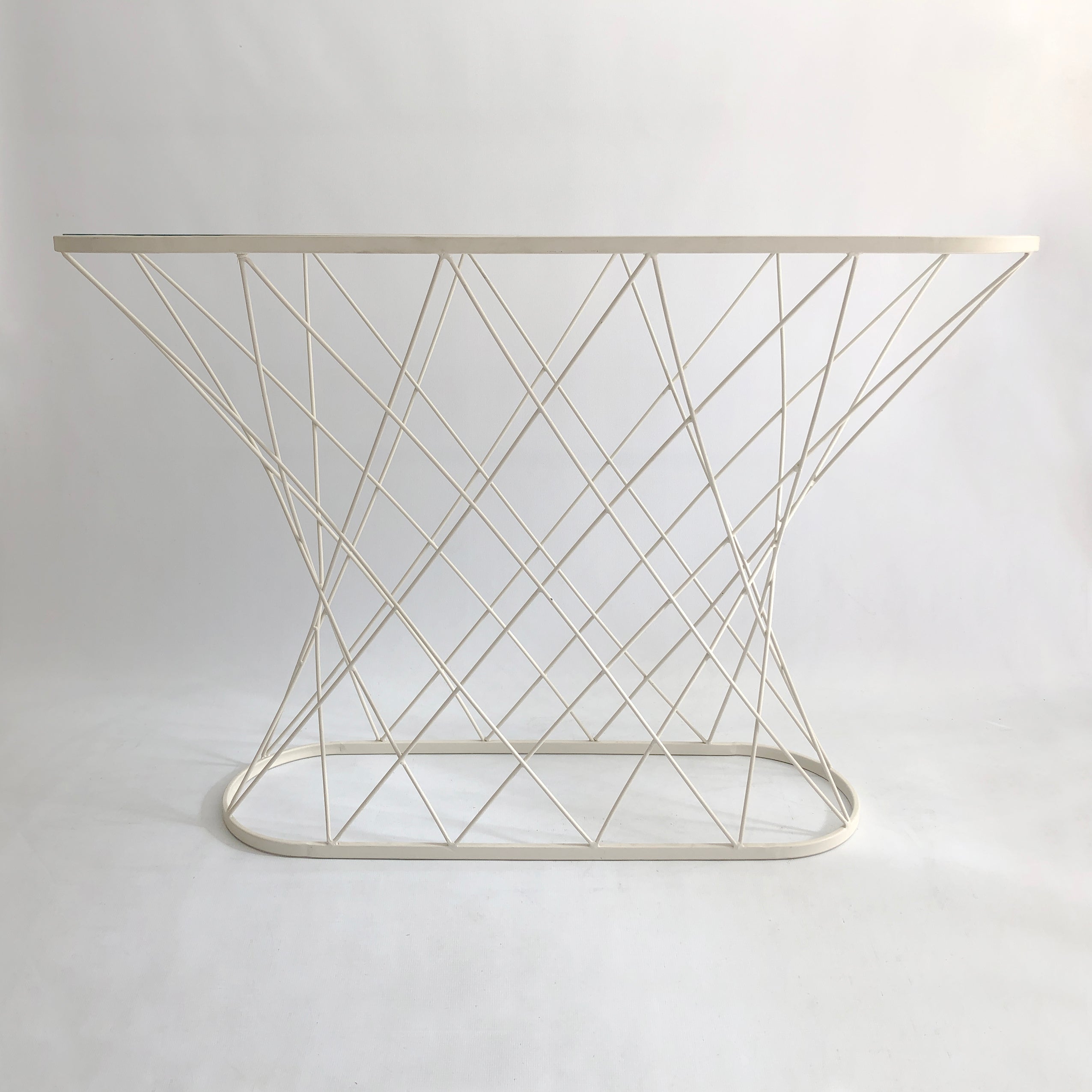 Oval_White_Twisted_Console_Table_1980s_Isamu_Noguchi_Style_USA_Mid_Century_Modernism