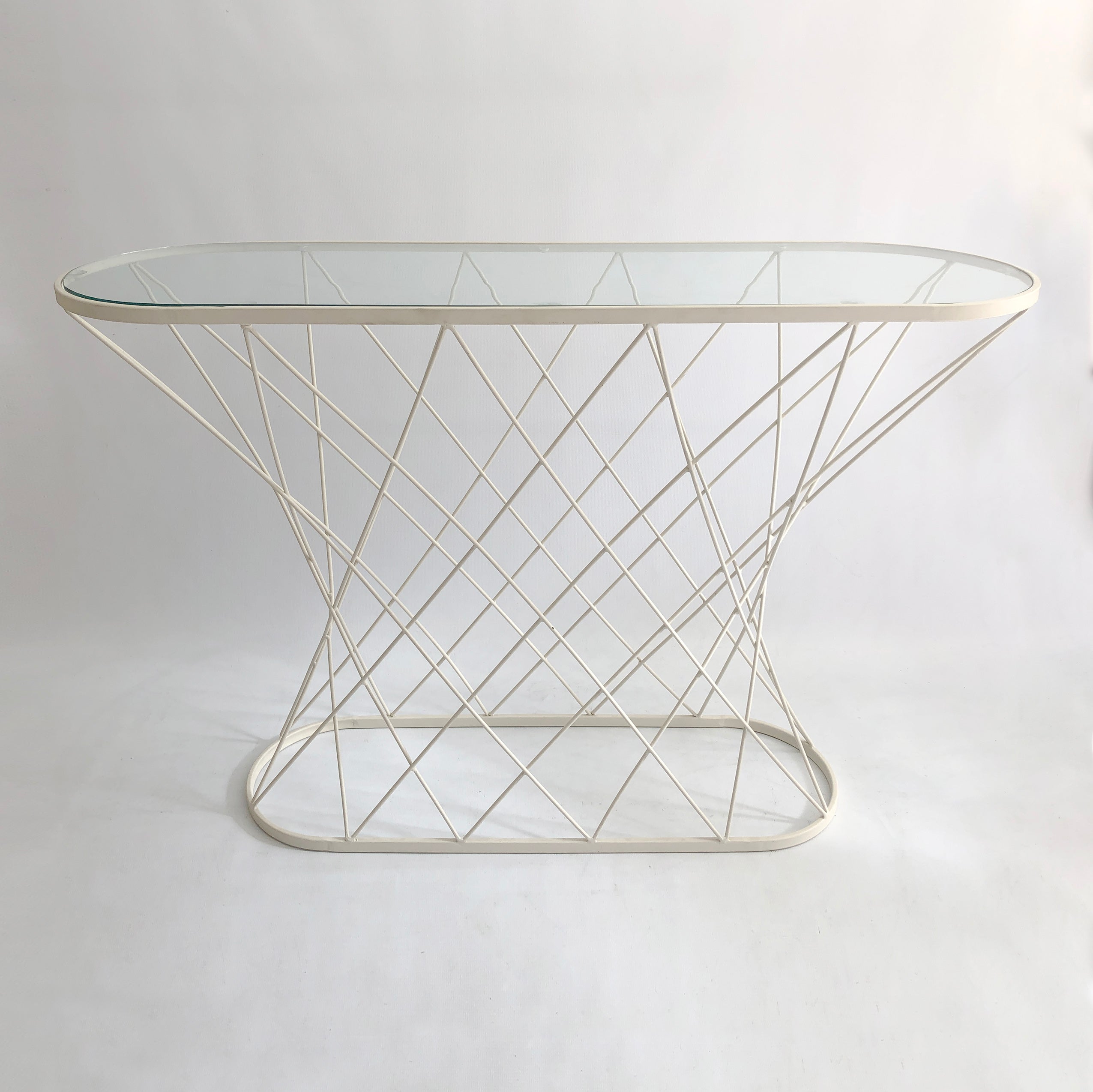 Oval_White_Twisted_Console_Table_1980s_Isamu_Noguchi_Style_USA_Mid_Century_Modernism