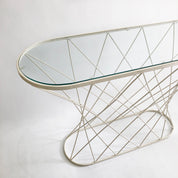 Oval_White_Twisted_Console_Table_1980s_Isamu_Noguchi_Style_USA_Mid_Century_Modernism
