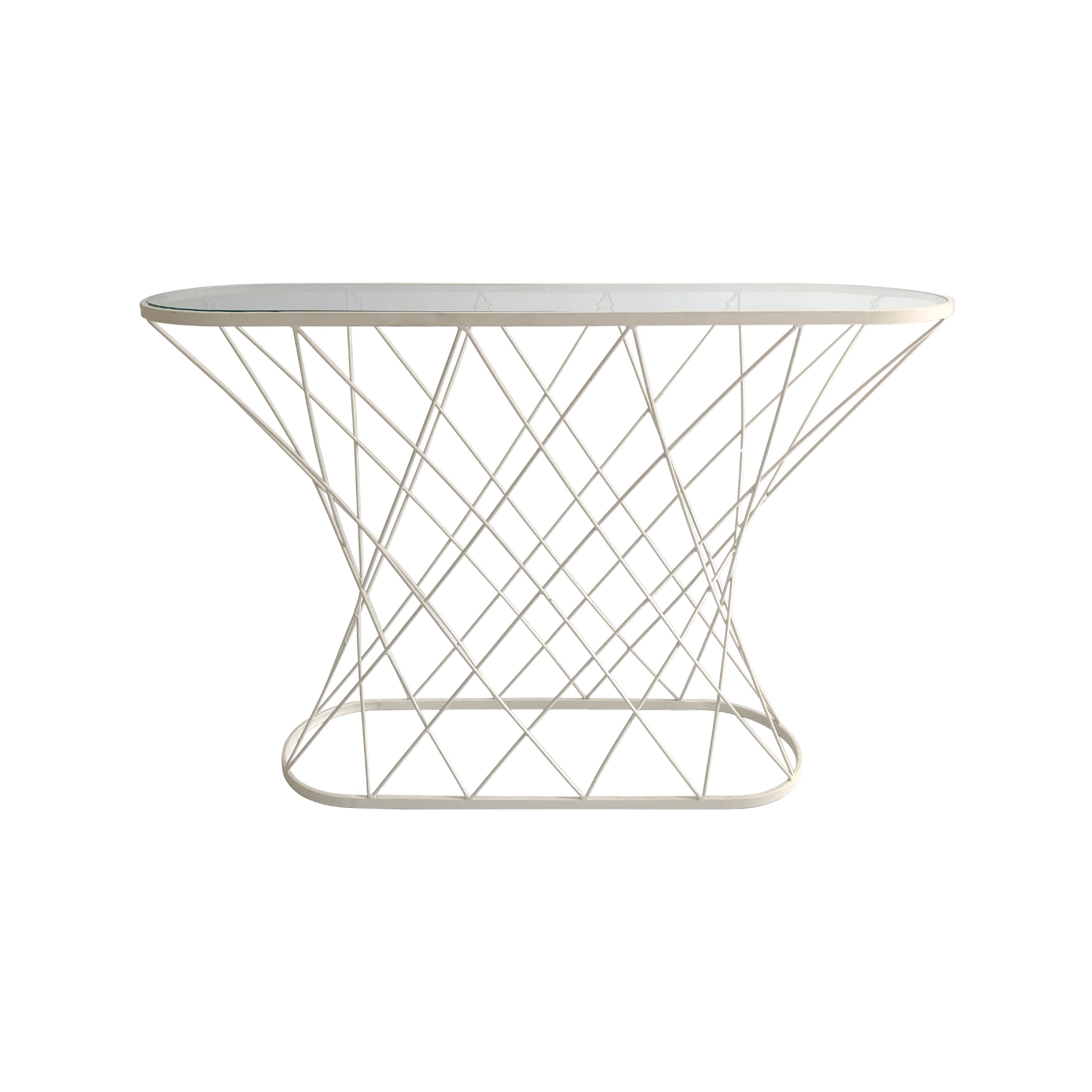 Oval_White_Twisted_Console_Table_1980s_Isamu_Noguchi_Style_USA_Mid_Century_Modernism