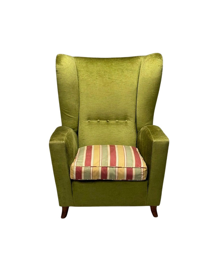 Oversized_Lounge_Chair,_Melchiorre_Bega_Attr._Velvet_&_Wood_1950s_Italy