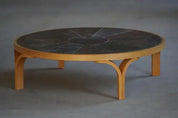 O.W._Coffee_Table_with_Ceramic_Tile_Top_and_Solid_Wood_Frame,_Denmark_1960s