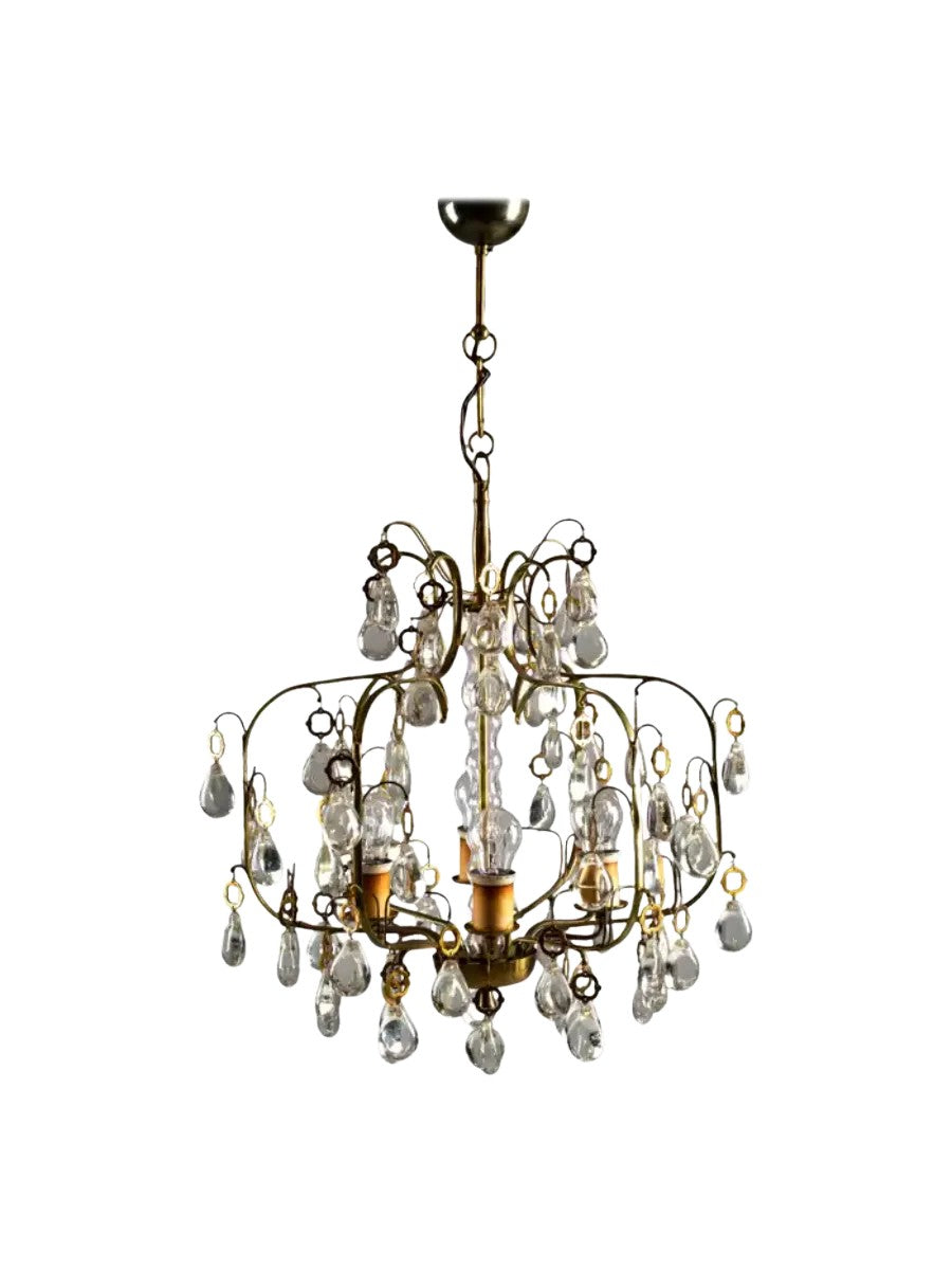 Paavo_Tynell_Brass_Chandelier_Model_1487_for_Taito_Oy,_1940s,_Finland