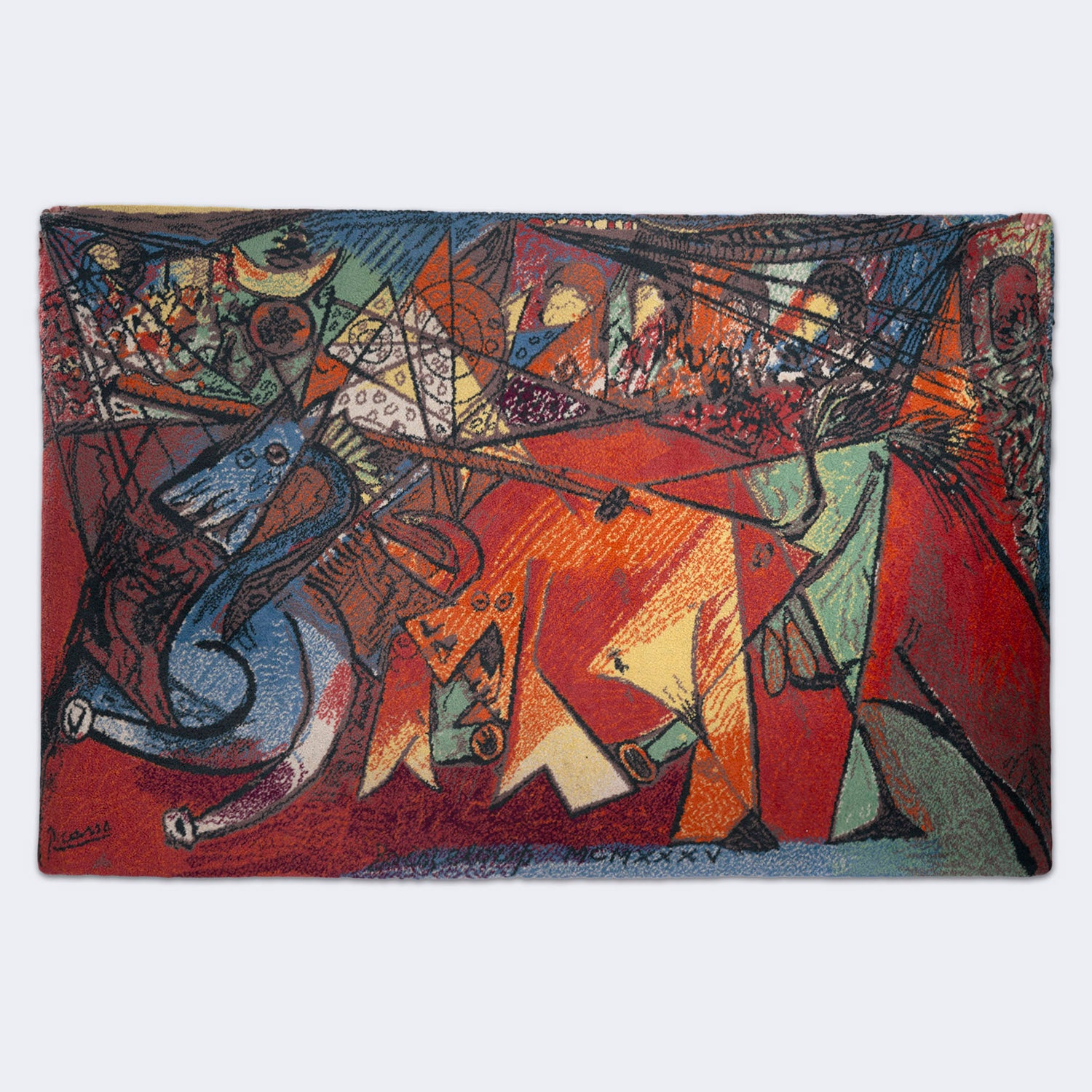 Pablo_Picasso_Run_of_the_Bulls_Wool_Rug_by_Ege_Axminster,_Danish_20th_Century_Masters_Collection,_1990s