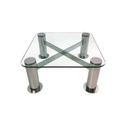 Pace_PostModern_Coffee_Table_1980s_Vintage_Leon_Rosen_Italy_Structural_Expressionism_Chrome_Glass