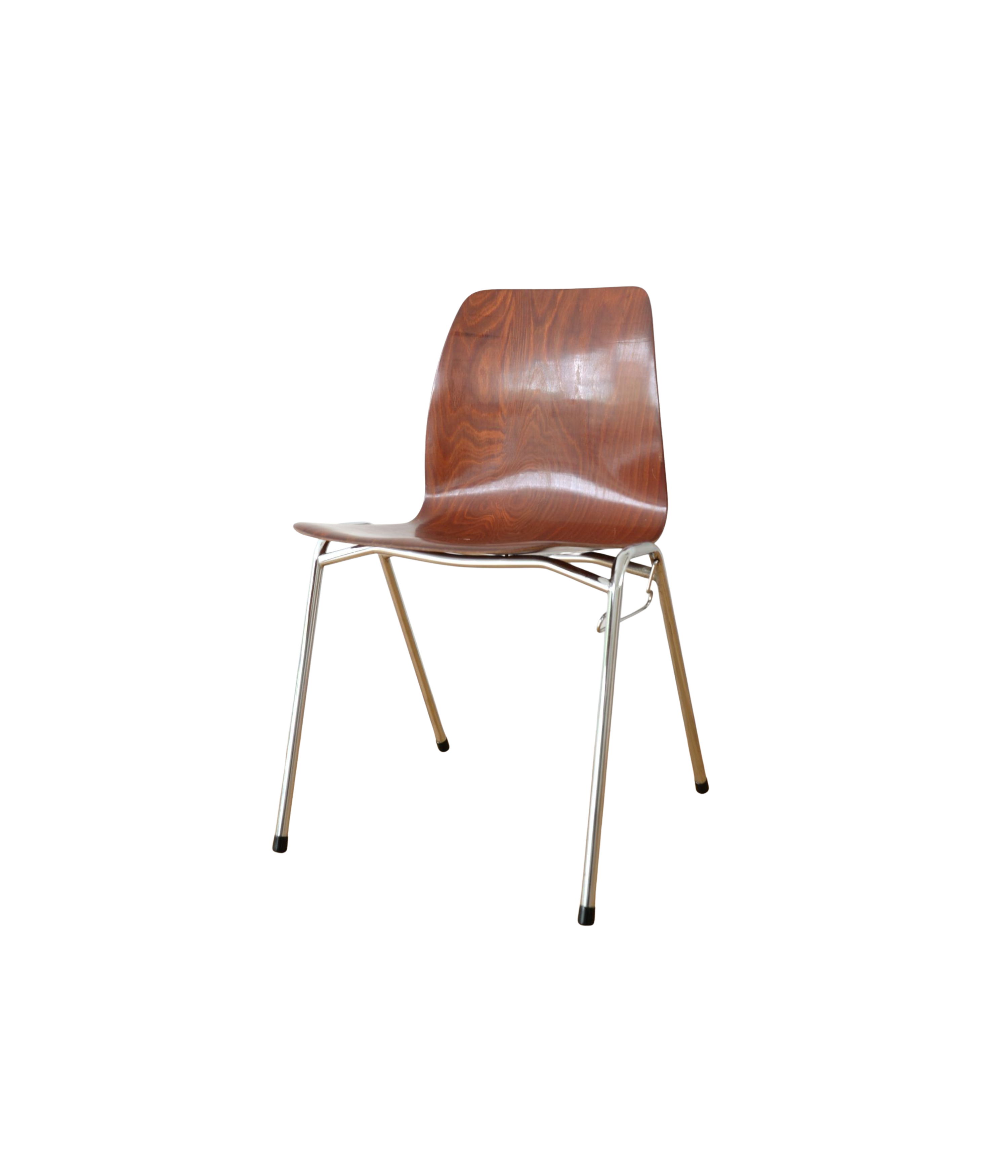 Pagholz_Plywood_Chair_with_Chrome_Frame,_1970s
