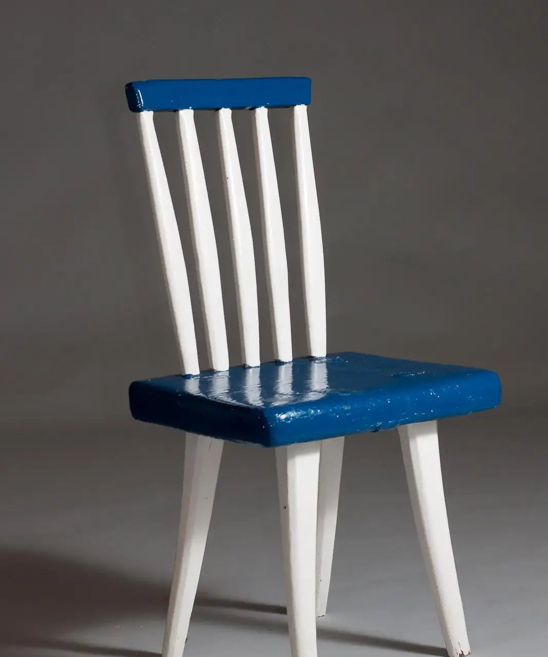 Painted_Chair_Finnish_Folk_Wood_Blue_White_Early_20th_Century_Finland