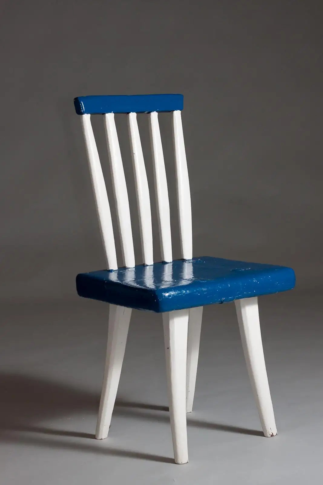Painted_Chair_Finnish_Folk_Wood_Blue_White_Early_20th_Century_Finland