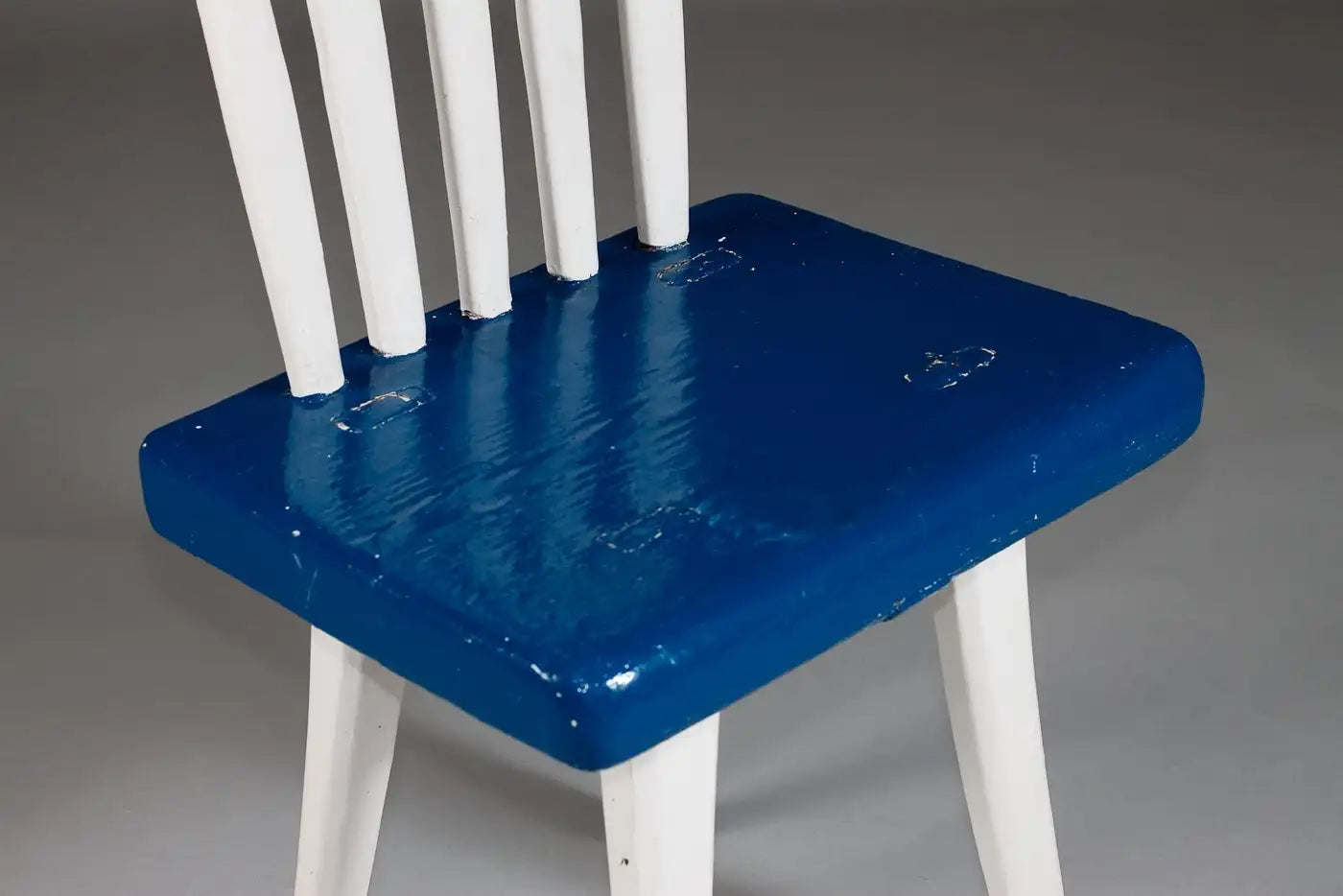 Painted_Chair_Finnish_Folk_Wood_Blue_White_Early_20th_Century_Finland