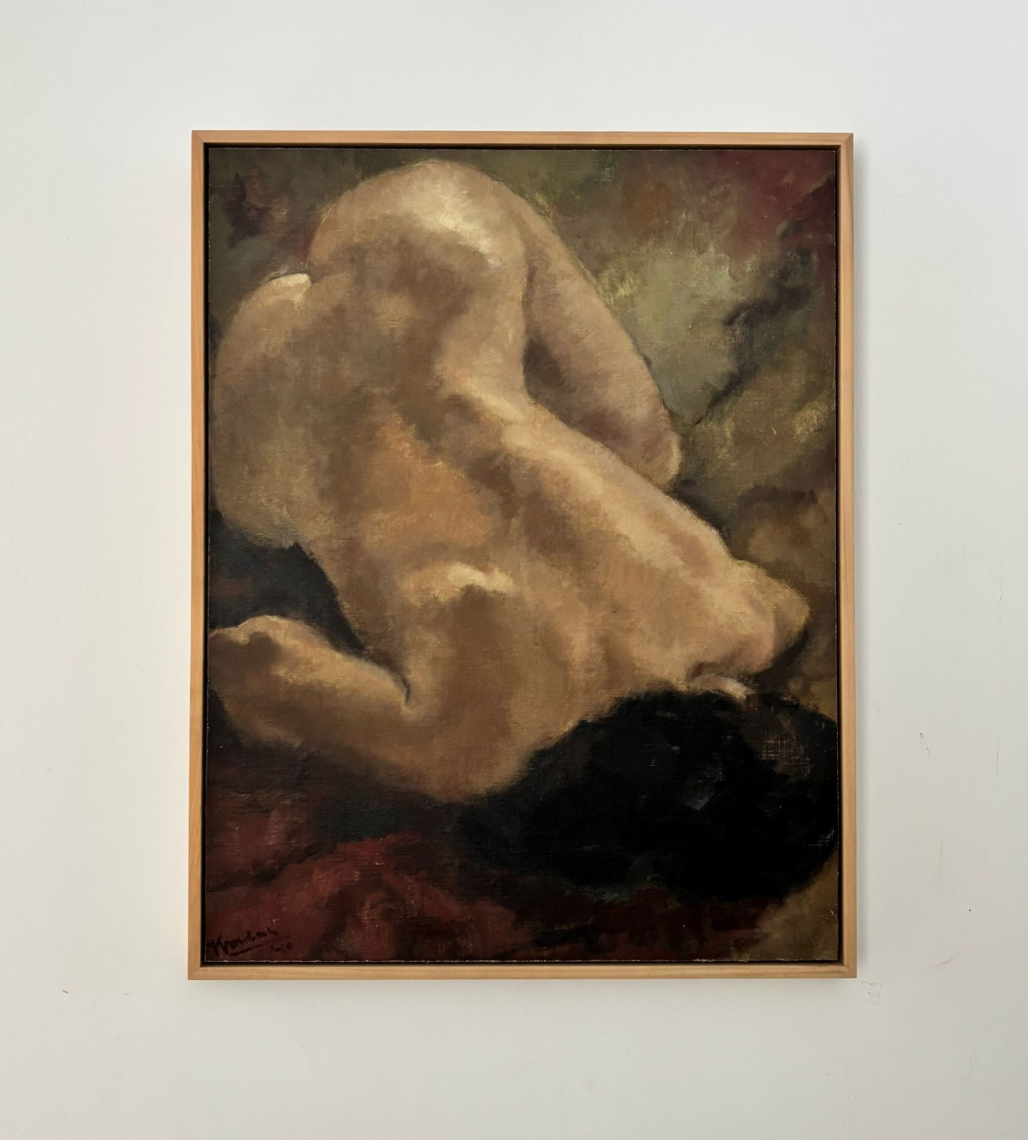 Nude_Woman_Painting_by_Klaas_II_Mobach,_Netherlands,_1940