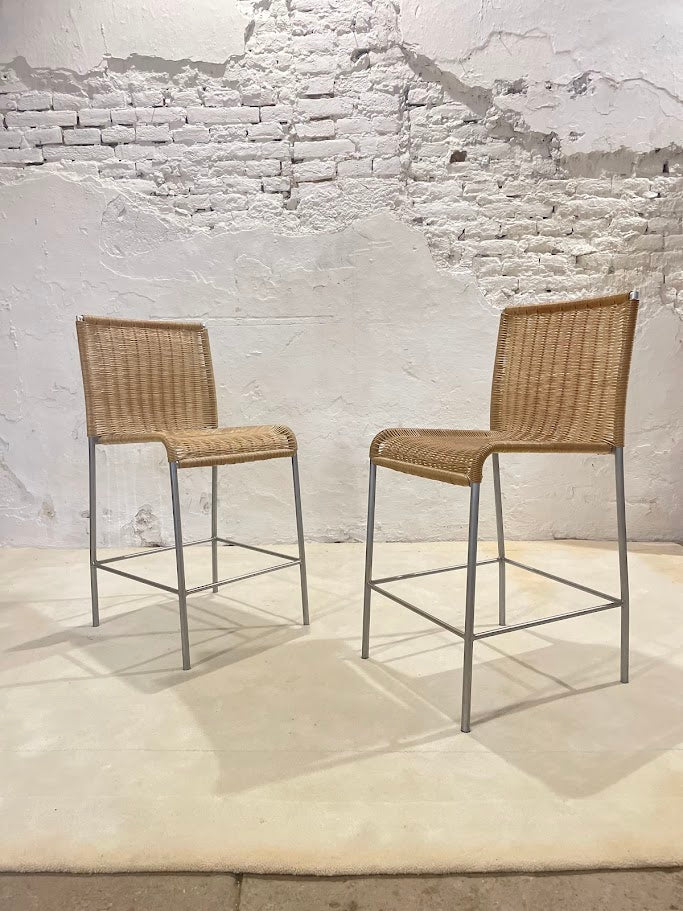 Set_of_2_“Agra”_Bar_Stools_by_Enrico_Franzolini_for_Accademia,_1990s