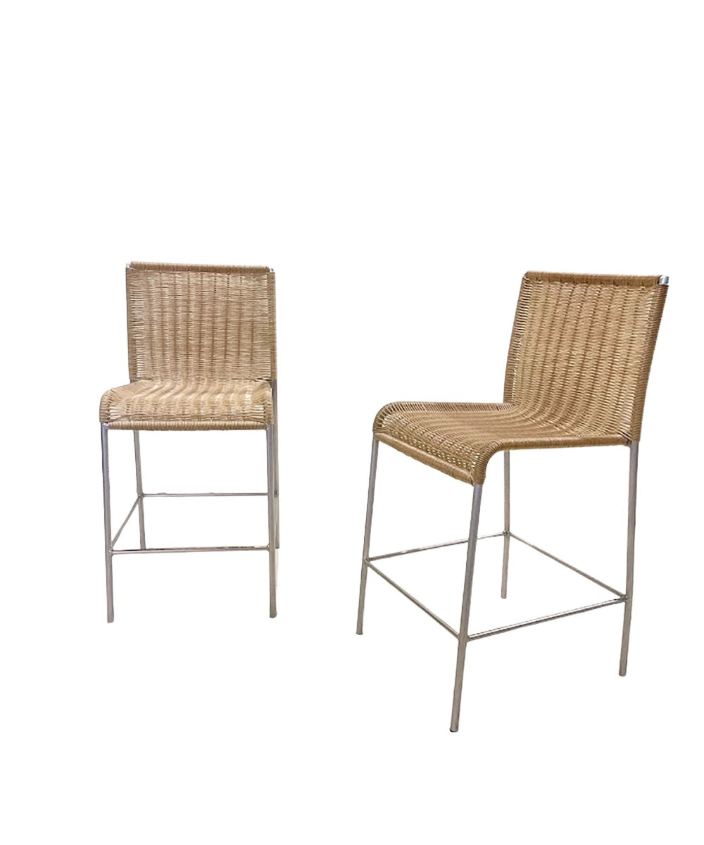 Set_of_2_“Agra”_Bar_Stools_by_Enrico_Franzolini_for_Accademia,_1990s