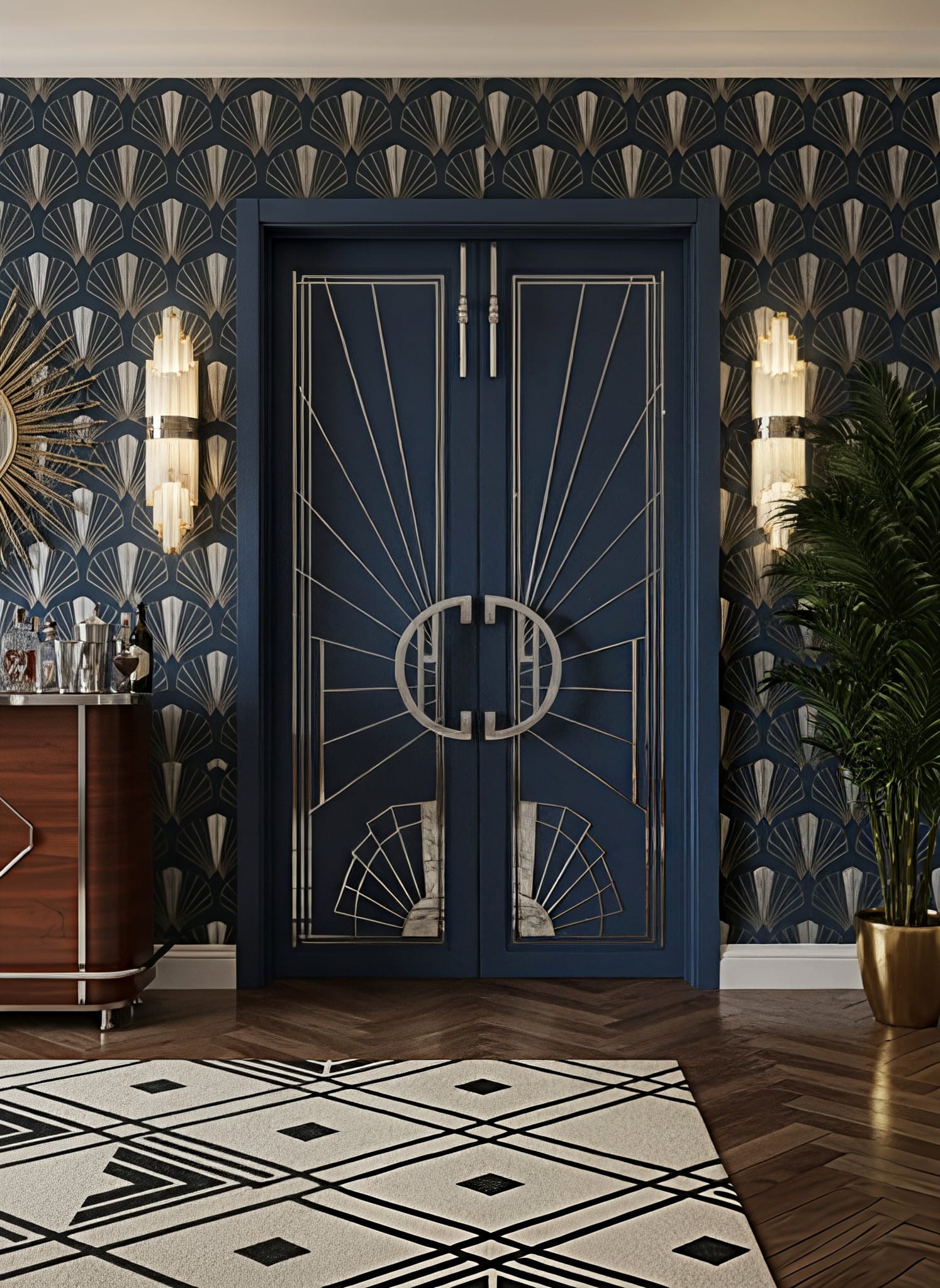Set_of_2_Art_Deco_Geometric_Chromed_Door_Handles_from_1920s