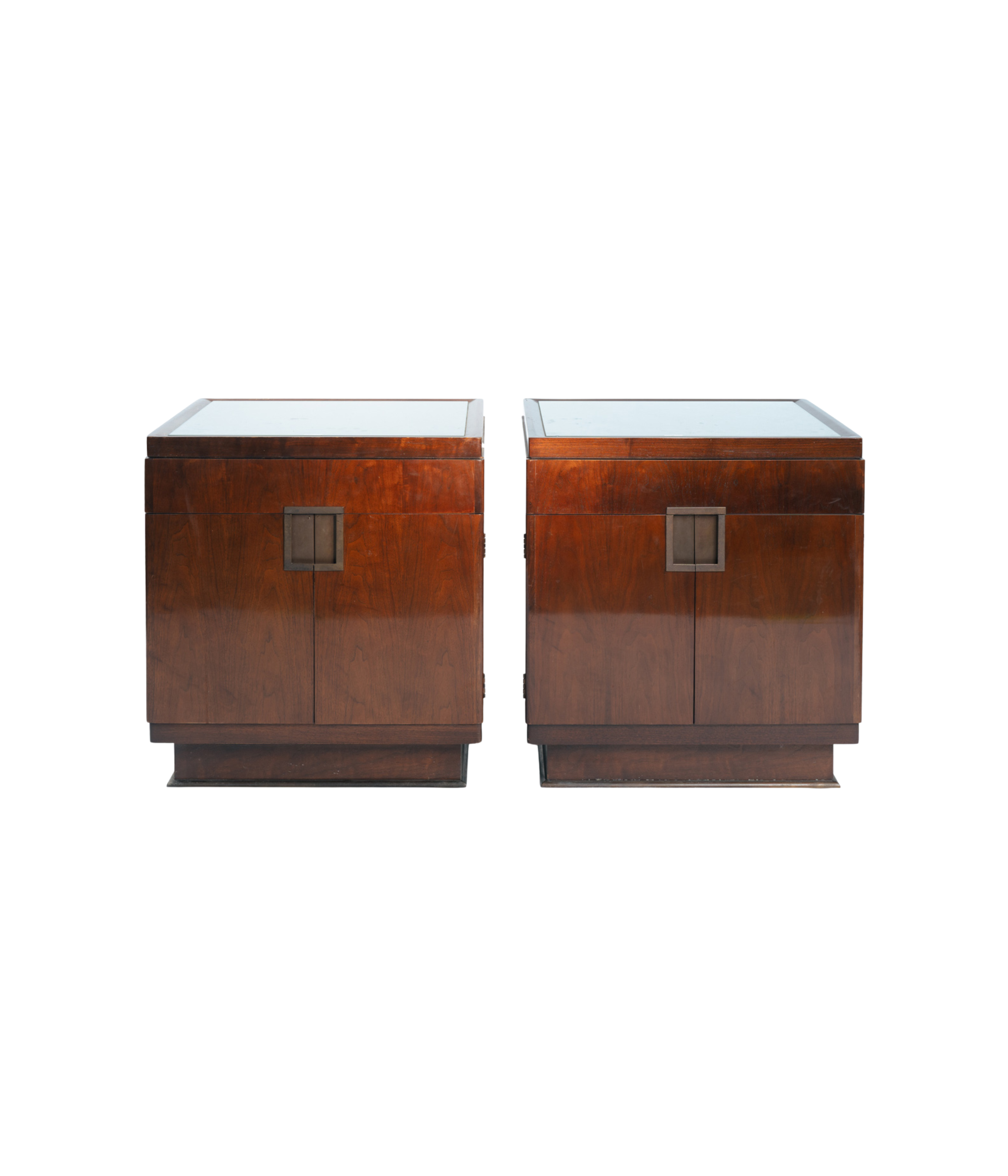 Pair_of_Baker_Furniture_Walnut_Veneer_Bedside_Cabinets_with_Brass_Hardware