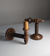 Set_of_2_Charles_Dudouyt_French_Turned_Wood_Wall_Sconces,_1940s