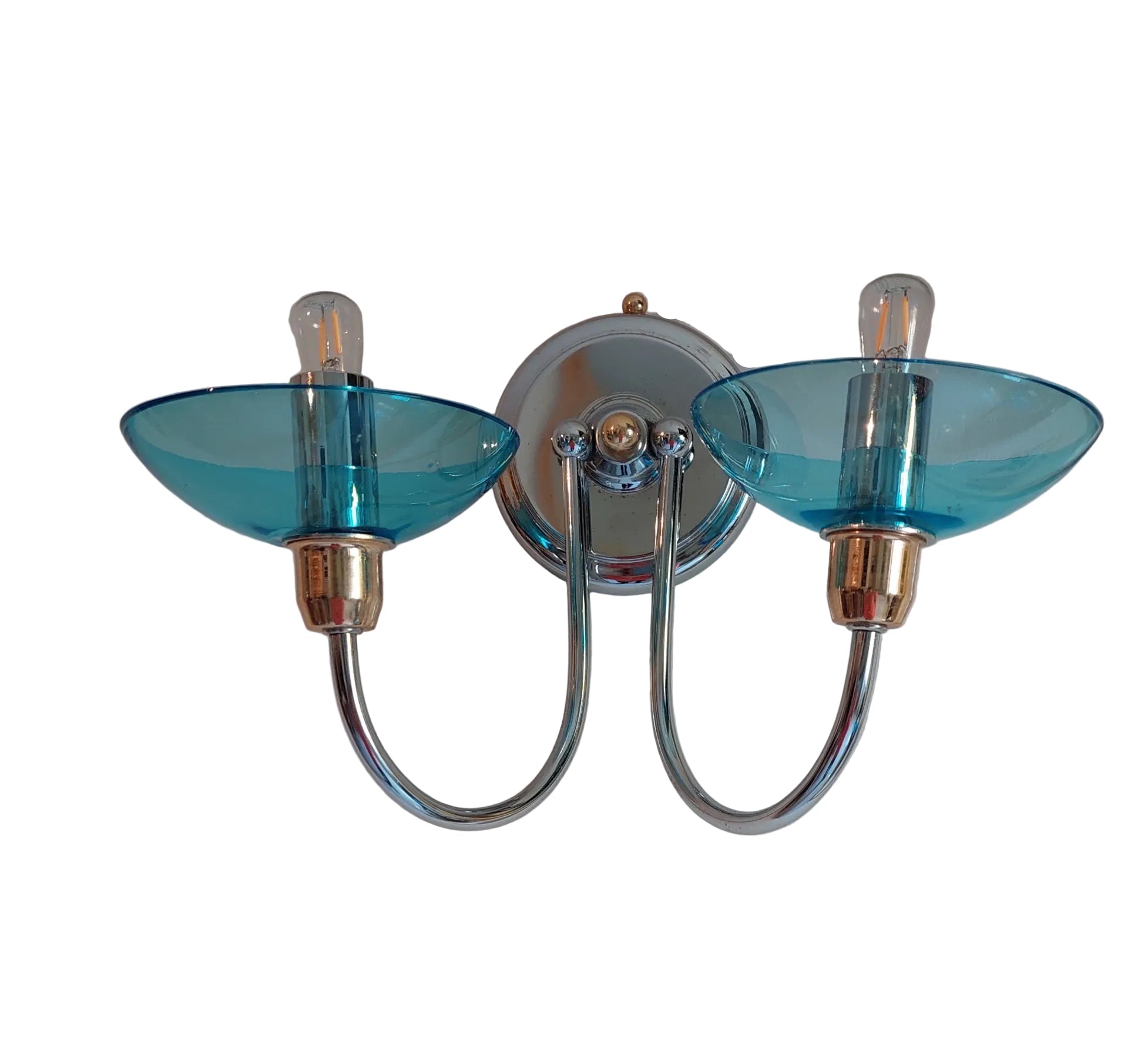 Set_of_2_Murano_Glass_Wall_Sconces_with_Chrome_and_Gold_Details,_Italy_1970s