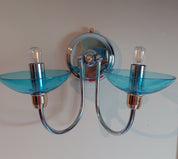 Set_of_2_Murano_Glass_Wall_Sconces_with_Chrome_and_Gold_Details,_Italy_1970s