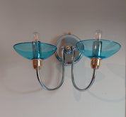 Set_of_2_Murano_Glass_Wall_Sconces_with_Chrome_and_Gold_Details,_Italy_1970s