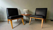 Pair_of_Low_Chair_in_the_style_of_Jens_Risom_Slipper_Chair._1950's