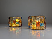 Set_of_2_Multicolored_Hammered_Glass_and_Wrought_Iron_Sconces_by_Longobard,_Italy,_1970s