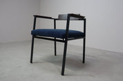 Set_of_2_Postmodern_armchairs_in_steel_and_mahogany,_1970s