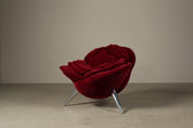 Set_of_2_Rose_Lounge_Chairs_by_Masanori_Umeda_for_Edra_in_Red_Velvet,_Italy_1990